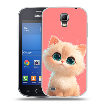 Пластиковый чехол на Samsung Galaxy S4 Active с принтом Розовый котенок