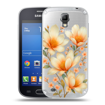 Пластиковый чехол на Samsung Galaxy S4 Active с принтом Цветы