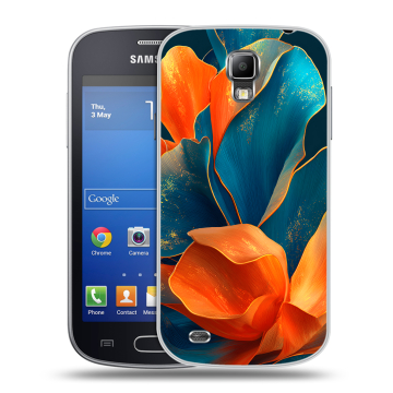 Пластиковый чехол на Samsung Galaxy S4 Active с принтом Цветы