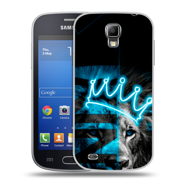 Пластиковый чехол на Samsung Galaxy S4 Active с принтом Король лев Пластиковый чехол на Samsung Galaxy S4 Active с принтом Король лев