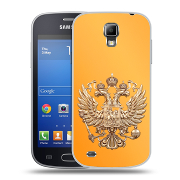 Пластиковый чехол на Samsung Galaxy S4 Active с принтом Герб Флаг России Пластиковый чехол на Samsung Galaxy S4 Active с принтом Герб Флаг России