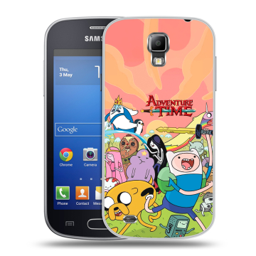 Пластиковый чехол на Samsung Galaxy S4 Active с принтом Adventure time Время приключений Пластиковый чехол на Samsung Galaxy S4 Active с принтом Adventure time Время приключений