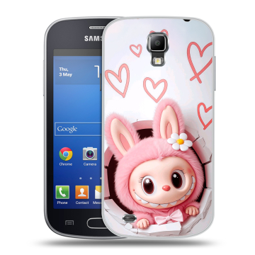 Пластиковый чехол на Samsung Galaxy S4 Active с принтом Labubu Лабубу Пластиковый чехол на Samsung Galaxy S4 Active с принтом Labubu Лабубу