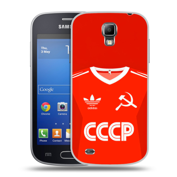 Пластиковый чехол на Samsung Galaxy S4 Active с принтом Флаг Герб СССР Пластиковый чехол на Samsung Galaxy S4 Active с принтом Флаг Герб СССР