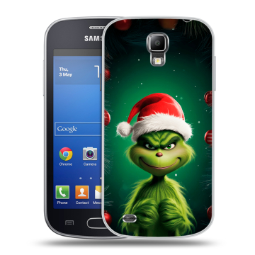 Пластиковый чехол на Samsung Galaxy S4 Active с принтом Гринч Новый год Рождество Пластиковый чехол на Samsung Galaxy S4 Active с принтом Гринч Новый год Рождество