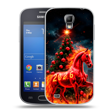Пластиковый чехол на Samsung Galaxy S4 Active с принтом Новый год Пластиковый чехол на Samsung Galaxy S4 Active с принтом Новый год