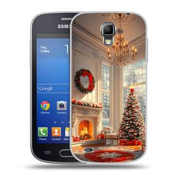 Пластиковый чехол на Samsung Galaxy S4 Active с принтом Новый год Пластиковый чехол на Samsung Galaxy S4 Active с принтом Новый год