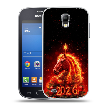 Пластиковый чехол на Samsung Galaxy S4 Active с принтом Новый год Пластиковый чехол на Samsung Galaxy S4 Active с принтом Новый год