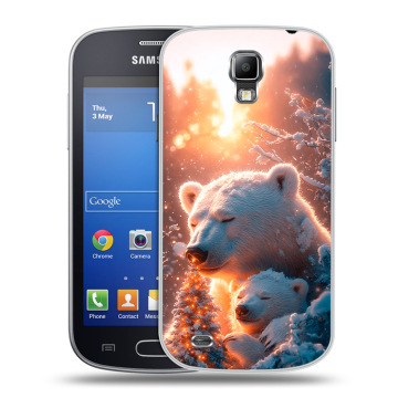 Пластиковый чехол на Samsung Galaxy S4 Active с принтом Новый год Пластиковый чехол на Samsung Galaxy S4 Active с принтом Новый год