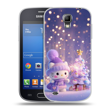 Пластиковый чехол на Samsung Galaxy S4 Active с принтом Новый год Пластиковый чехол на Samsung Galaxy S4 Active с принтом Новый год