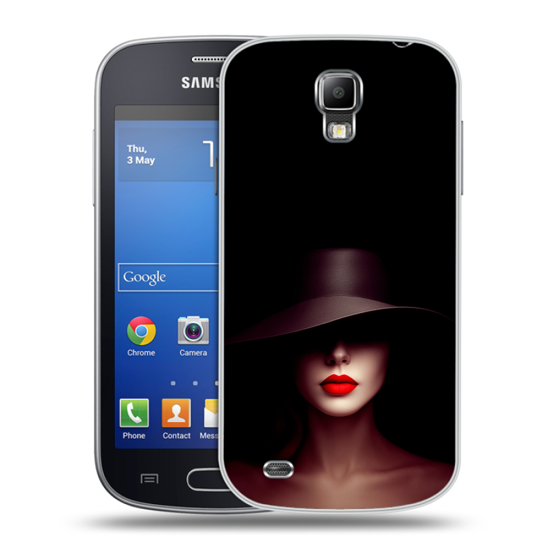 Пластиковый чехол на Samsung Galaxy S4 Active с принтом Девушка в шляпе Пластиковый чехол на Samsung Galaxy S4 Active с принтом Девушка в шляпе