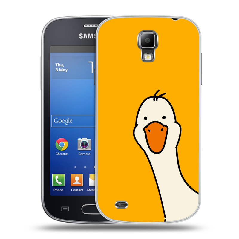 Пластиковый чехол на Samsung Galaxy S4 Active с принтом Утка Пластиковый чехол на Samsung Galaxy S4 Active с принтом Утка