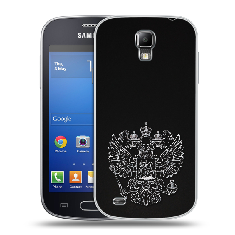 Пластиковый чехол на Samsung Galaxy S4 Active с принтом Герб России Пластиковый чехол на Samsung Galaxy S4 Active с принтом Герб России