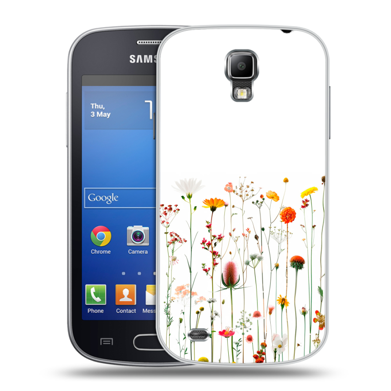 Пластиковый чехол на Samsung Galaxy S4 Active с принтом цветы Пластиковый чехол на Samsung Galaxy S4 Active с принтом цветы