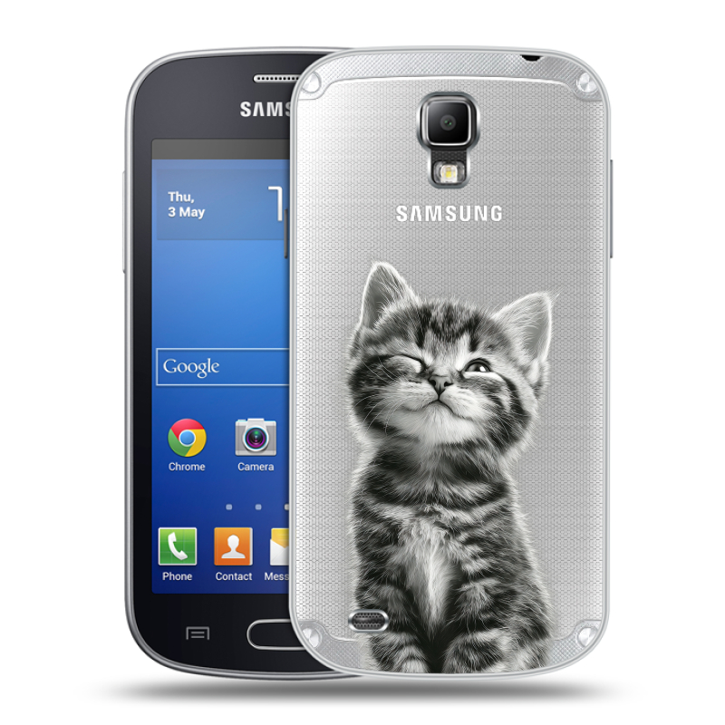 Пластиковый чехол на Samsung Galaxy S4 Active с принтом Котенок Пластиковый чехол на Samsung Galaxy S4 Active с принтом Котенок