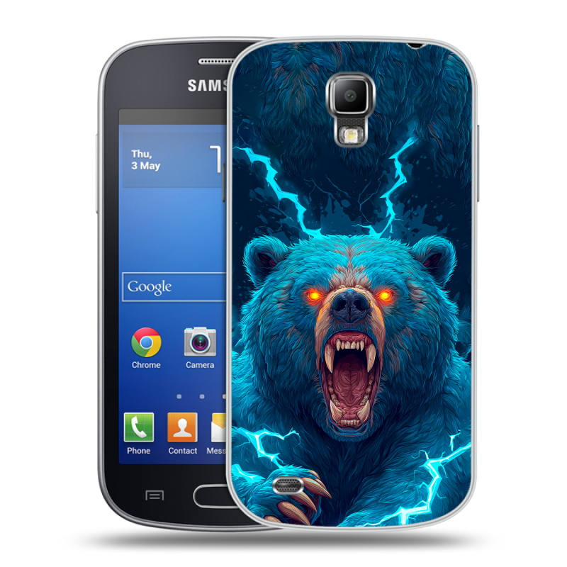 Пластиковый чехол на Samsung Galaxy S4 Active с принтом Медведь Пластиковый чехол на Samsung Galaxy S4 Active с принтом Медведь