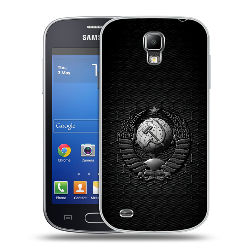 Пластиковый чехол на Samsung Galaxy S4 Active с принтом Герб Флаг СССР Пластиковый чехол на Samsung Galaxy S4 Active с принтом Герб Флаг СССР