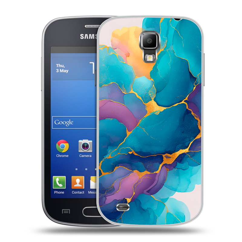 Пластиковый чехол на Samsung Galaxy S4 Active с принтом Мрамор блестки Пластиковый чехол на Samsung Galaxy S4 Active с принтом Мрамор блестки