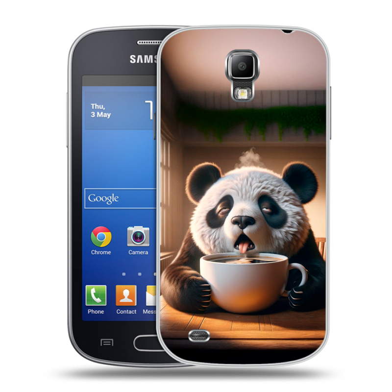 Пластиковый чехол на Samsung Galaxy S4 Active с принтом смешная панда Пластиковый чехол на Samsung Galaxy S4 Active с принтом смешная панда
