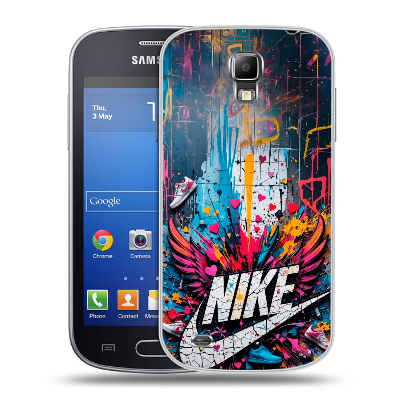 Пластиковый чехол на Samsung Galaxy S4 Active с принтом Nike Найк Пластиковый чехол на Samsung Galaxy S4 Active с принтом Nike Найк