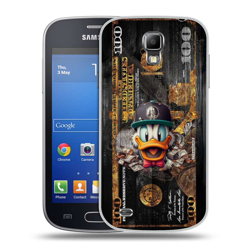 Пластиковый чехол на Samsung Galaxy S4 Active с принтом Дональд Дак Доллар Пластиковый чехол на Samsung Galaxy S4 Active с принтом Дональд Дак Доллар