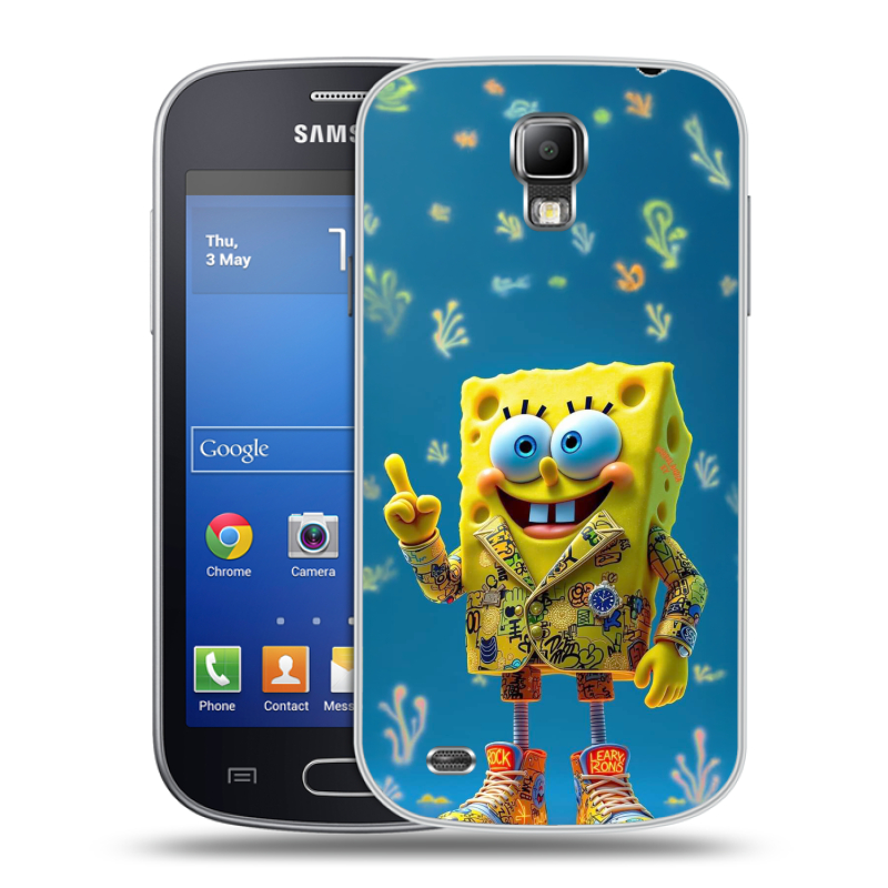 Пластиковый чехол на Samsung Galaxy S4 Active с принтом Спанч боб Спанчбоб Пластиковый чехол на Samsung Galaxy S4 Active с принтом Спанч боб Спанчбоб