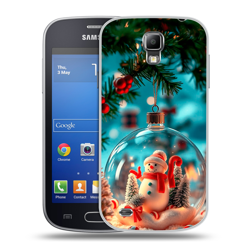 Пластиковый чехол на Samsung Galaxy S4 Active с принтом Новый год Пластиковый чехол на Samsung Galaxy S4 Active с принтом Новый год