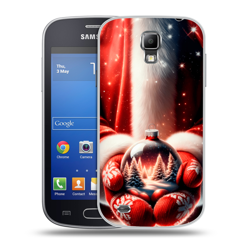 Пластиковый чехол на Samsung Galaxy S4 Active с принтом Новый год Пластиковый чехол на Samsung Galaxy S4 Active с принтом Новый год