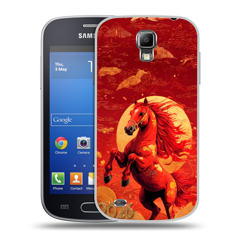 Пластиковый чехол на Samsung Galaxy S4 Active с принтом Новый год Пластиковый чехол на Samsung Galaxy S4 Active с принтом Новый год