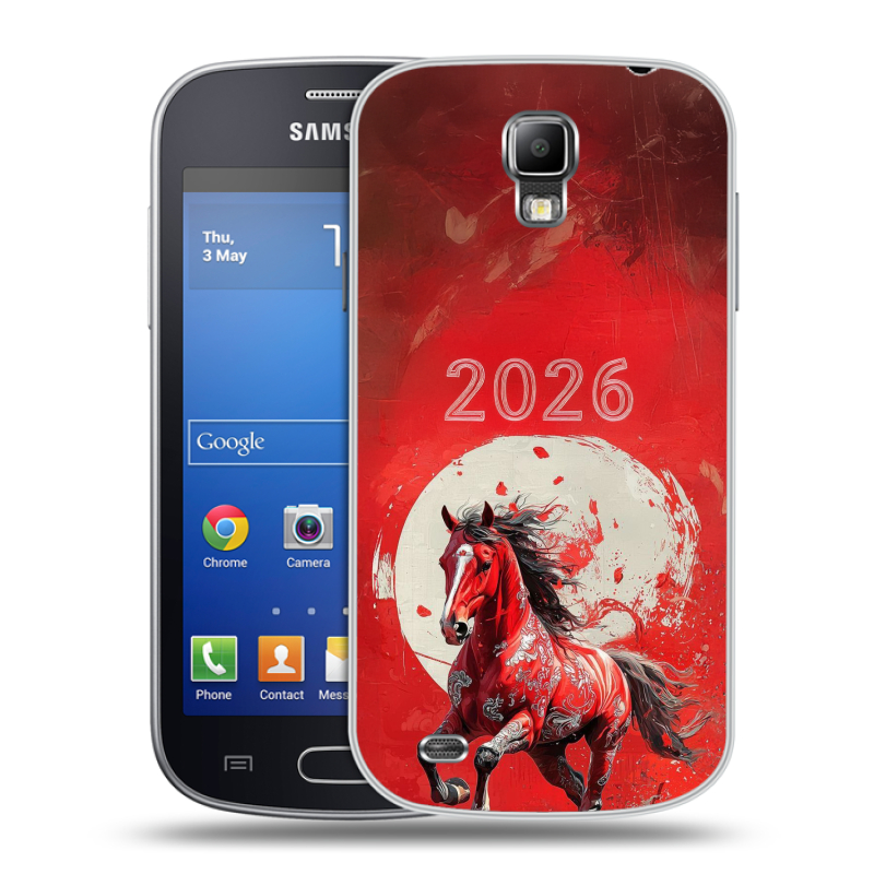 Пластиковый чехол на Samsung Galaxy S4 Active с принтом Новый год Пластиковый чехол на Samsung Galaxy S4 Active с принтом Новый год