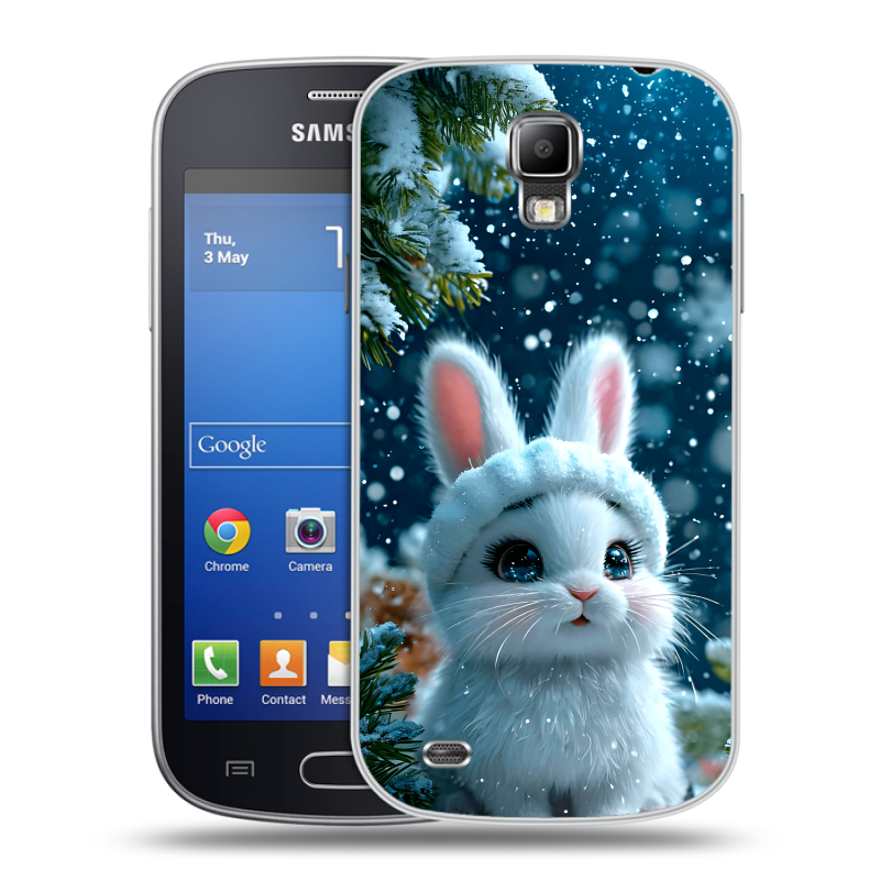 Пластиковый чехол на Samsung Galaxy S4 Active с принтом Новый год Пластиковый чехол на Samsung Galaxy S4 Active с принтом Новый год