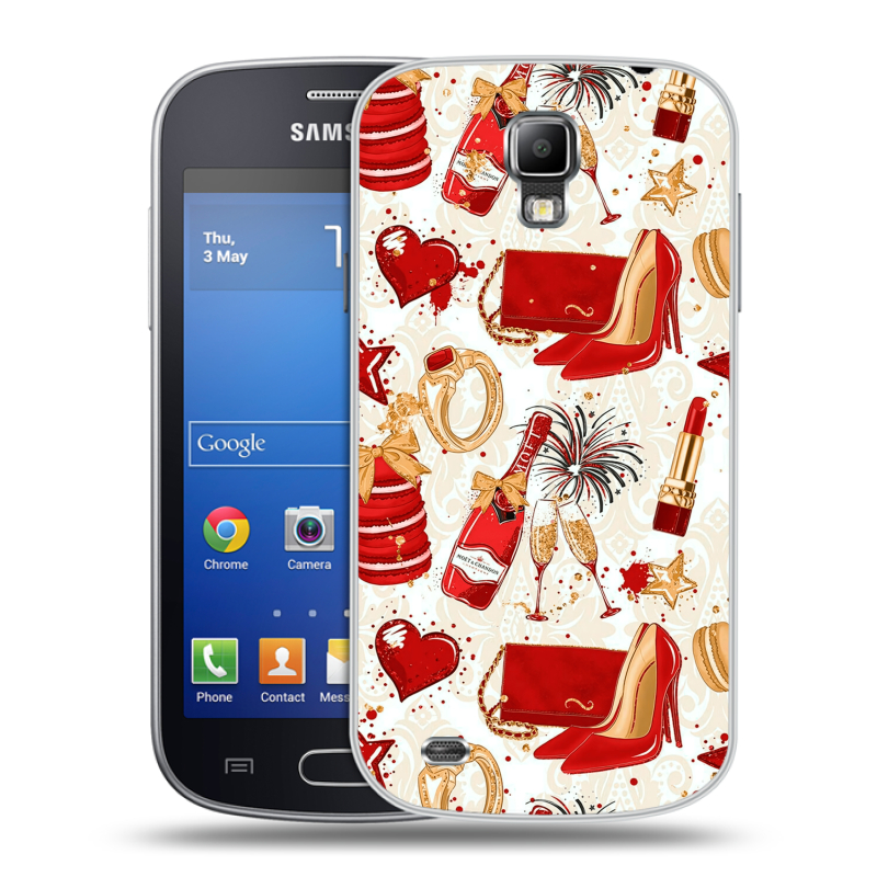 Пластиковый чехол на Samsung Galaxy S4 Active с принтом Новый год Пластиковый чехол на Samsung Galaxy S4 Active с принтом Новый год