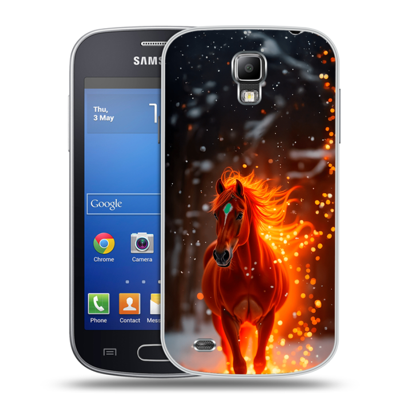 Пластиковый чехол на Samsung Galaxy S4 Active с принтом Новый год Пластиковый чехол на Samsung Galaxy S4 Active с принтом Новый год