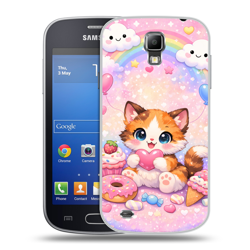 Пластиковый чехол на Samsung Galaxy S4 Active с принтом для девочек Пластиковый чехол на Samsung Galaxy S4 Active с принтом для девочек