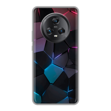 Силиконовый чехол на Honor Magic 5 с принтом Геометрия неона Силиконовый чехол на Honor Magic 5 с принтом Геометрия неона