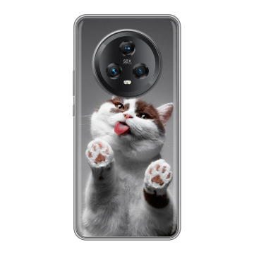 Силиконовый чехол на Honor Magic 5 с принтом Коты Силиконовый чехол на Honor Magic 5 с принтом Коты