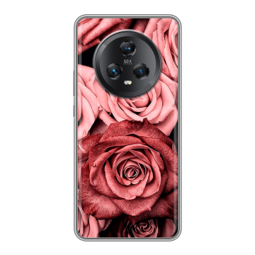 Силиконовый чехол на Honor Magic 5 с принтом Цветы розы Силиконовый чехол на Honor Magic 5 с принтом Цветы розы