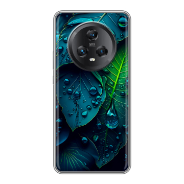 Силиконовый чехол на Honor Magic 5 с принтом Листья Силиконовый чехол на Honor Magic 5 с принтом Листья