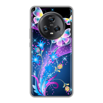 Силиконовый чехол на Honor Magic 5 с принтом Бабочки Силиконовый чехол на Honor Magic 5 с принтом Бабочки