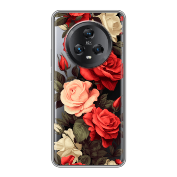 Силиконовый чехол на Honor Magic 5 с принтом Розы