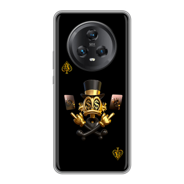 Силиконовый чехол на Honor Magic 5 с принтом Золотой скрудж макдак