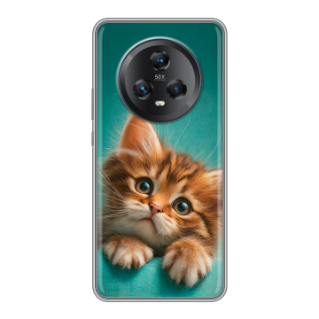 Силиконовый чехол на Honor Magic 5 с принтом котенок Силиконовый чехол на Honor Magic 5 с принтом котенок