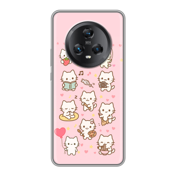 Силиконовый чехол на Honor Magic 5 с принтом Hello Kitty Хелоу Кити