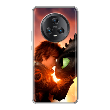 Силиконовый чехол на Honor Magic 5 с принтом Как приручить дракона