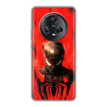 Силиконовый чехол на Honor Magic 5 с принтом человек паук spiderman Силиконовый чехол на Honor Magic 5 с принтом человек паук spiderman