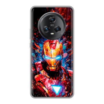 Силиконовый чехол на Honor Magic 5 с принтом Железный человек Ironman