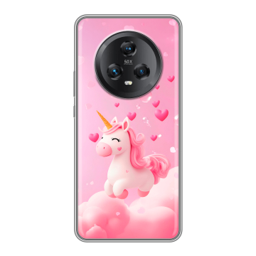 Силиконовый чехол на Honor Magic 5 с принтом Единорог Силиконовый чехол на Honor Magic 5 с принтом Единорог