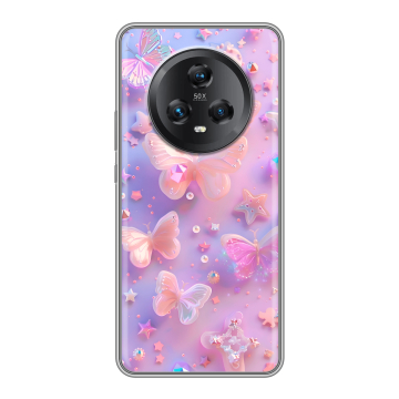 Силиконовый чехол на Honor Magic 5 с принтом Бабочки