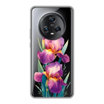 Силиконовый чехол на Honor Magic 5 с принтом Цветы орхидеи