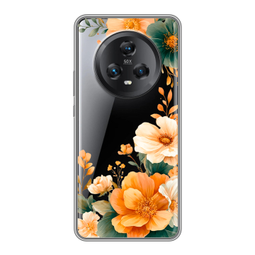 Силиконовый чехол на Honor Magic 5 с принтом Цветы принт